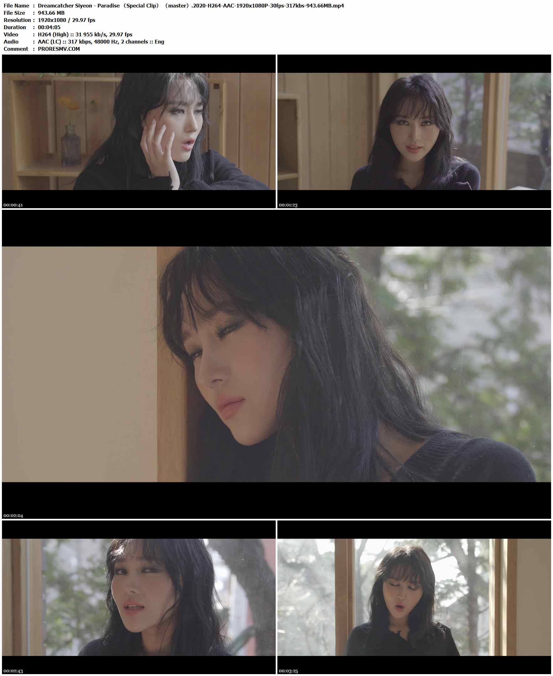 Dreamcatcher Siyeon - Paradise （Special Clip） （master）.2020-H264-AAC-1920x1080P-30fps-317kbs-943.66MB官方MV_高清MV
